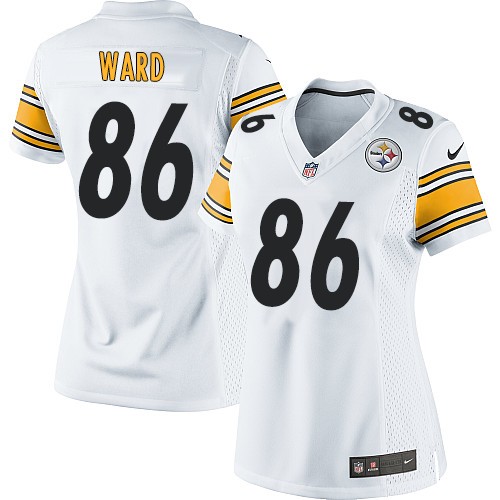 Women's Elite Hines Ward Nike Jersey White Road - #86 NFL Pittsburgh Steelers